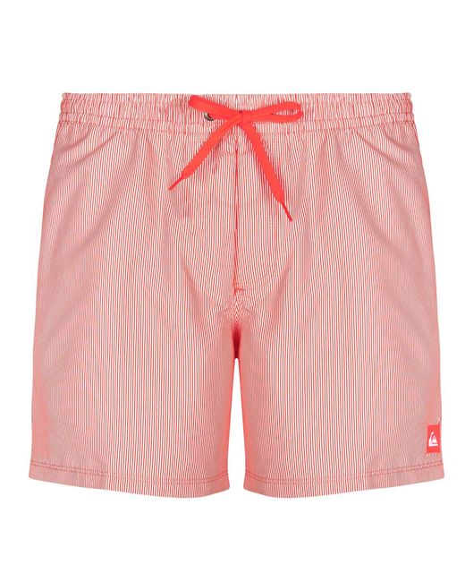 Quiksilver Pink Trunks / Swim Shorts Everyday Deluxe Volley 15 for men