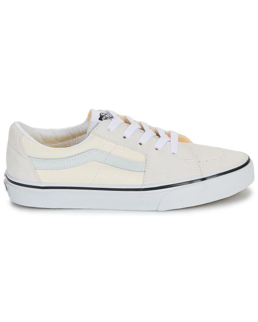 Vans White Shoes (high-top Trainers) Sk8-low Vacation Casuals Murmur