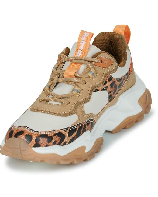 Refresh Metallic Shoes (trainers) 173104-camel