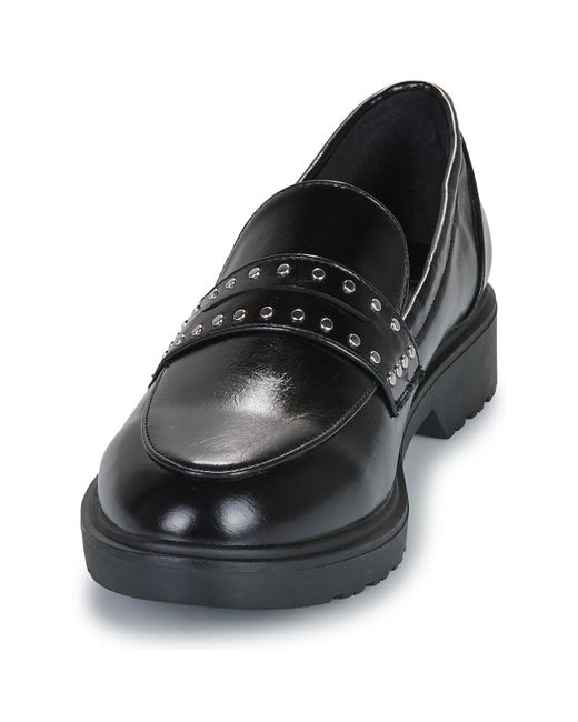 Les Petites Bombes Black Loafers / Casual Shoes Maori