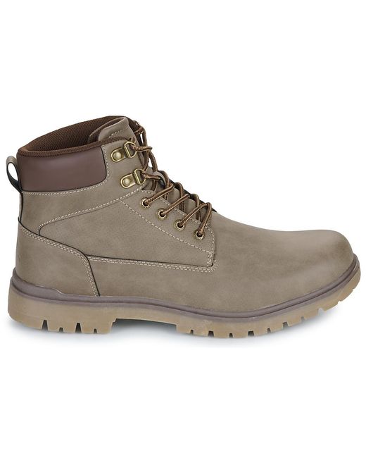 Kappa Brown Mid Boots Logo Gunter for men
