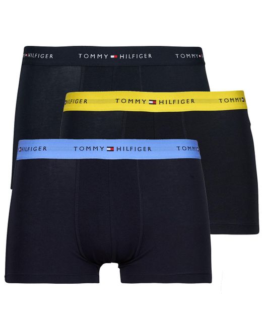 Tommy Hilfiger Blue Boxer Shorts Signature Ctn Ess X3 for men