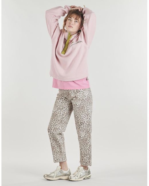 Columbia Pink Fleece Jacket Helvetia Ii Cropped Half Snap Fleece