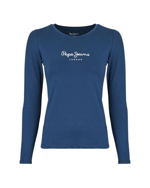 Pepe Jeans Blue Long Sleeve T-shirt New Virginia Ls N