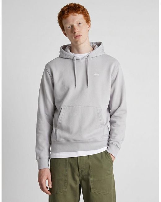 Vans Gray Hoodies Left Chest Pullover for men