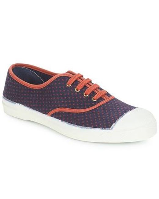 Bensimon Blue Shoes (pumps / Ballerinas) Tennis Lacet