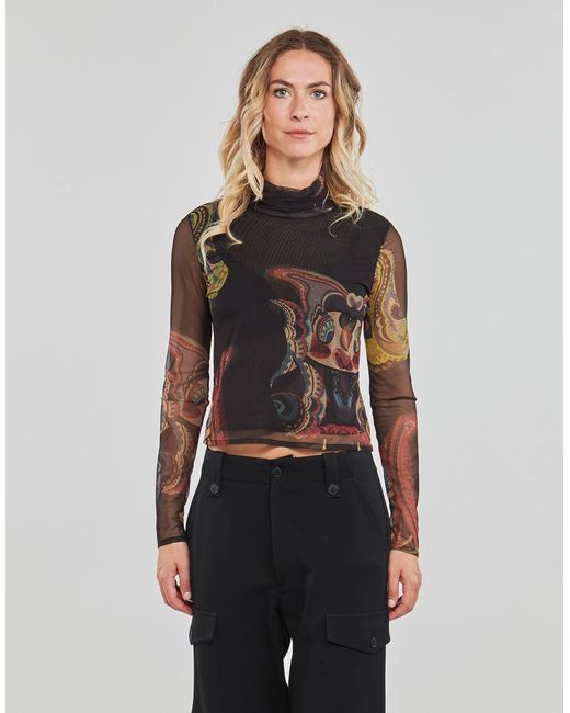 Desigual Black Friends Long Sleeve T-shirt