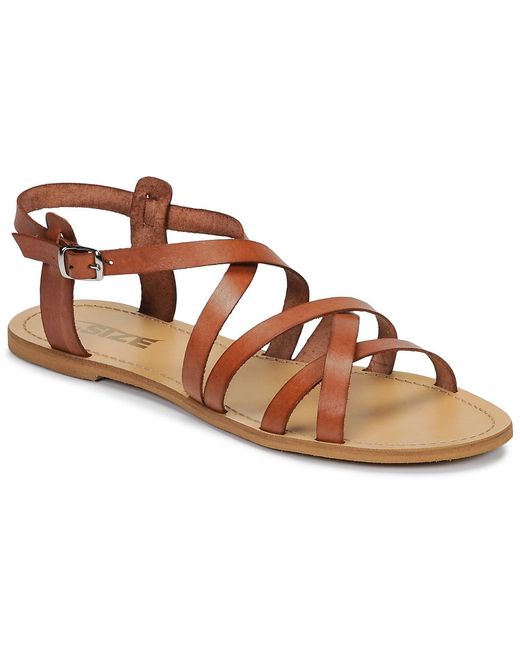 So Size Brown Iditron Sandals