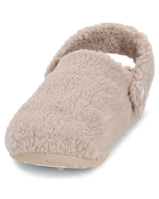 CROCSTM Natural Flip Flops Classic Cozzzy Slipper