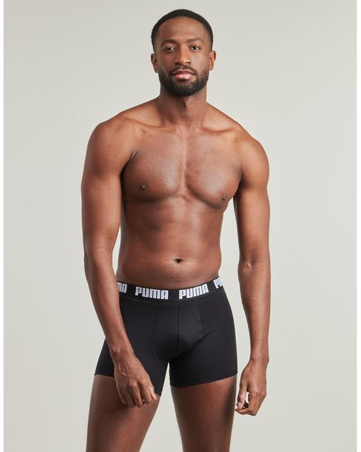 PUMA Black Boxer Shorts Boxer Ecom Pack De 4 for men