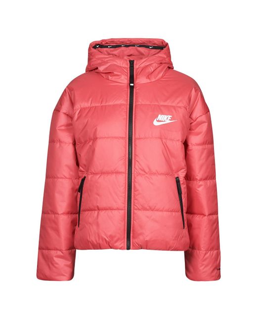 Nike W Nsw Tf Rpl Classic Hd Jkt Jacket in Pink - Lyst