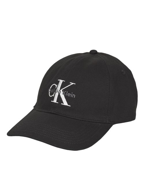Calvin Klein Black Cap Monologo Embroidery Baseball Cap