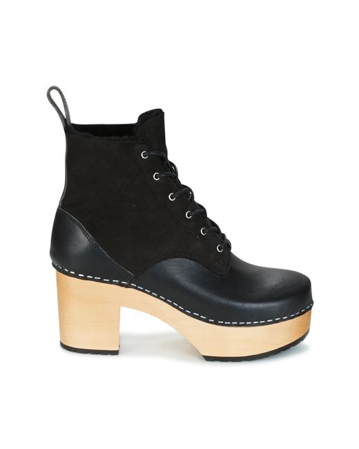 swedish hasbeens hippie lace up