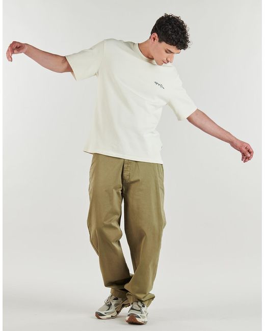 Schott Nyc Green Straight Trousers Tr James 70 for men
