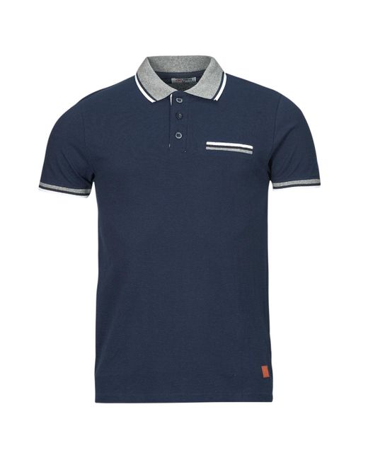 Yurban Blue Polo Shirt New-polo-navy for men