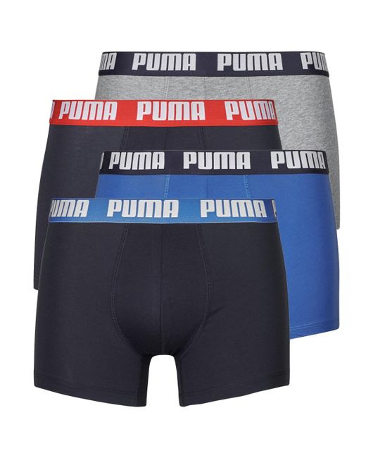 PUMA Blue Boxer Shorts Boxer X4 for men