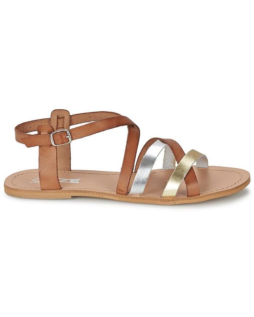 So Size Brown Avela Sandals