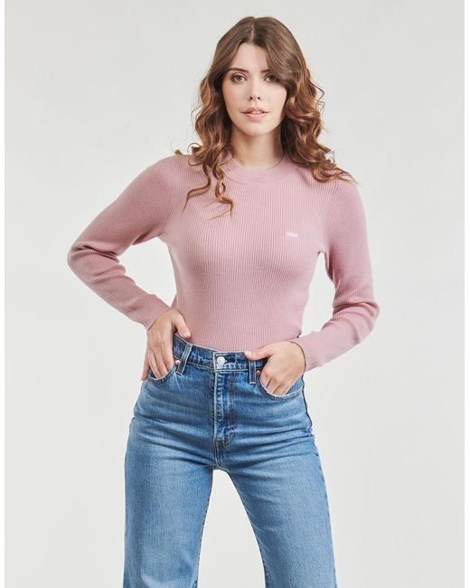 Levi's Purple Sweatshirts Crew Rib Sweater