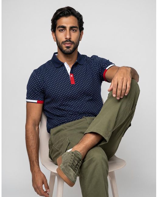 BOTD Blue Polo Shirt Achird for men