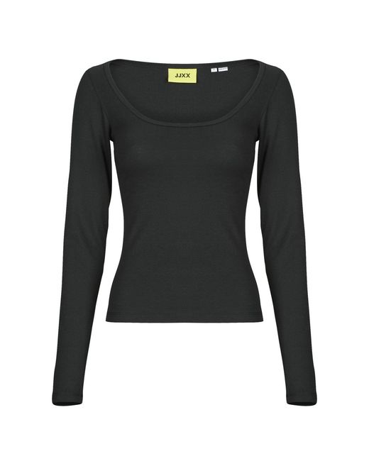 JJXX Black Long Sleeve T-shirt Jxstar Ls U Neck Top