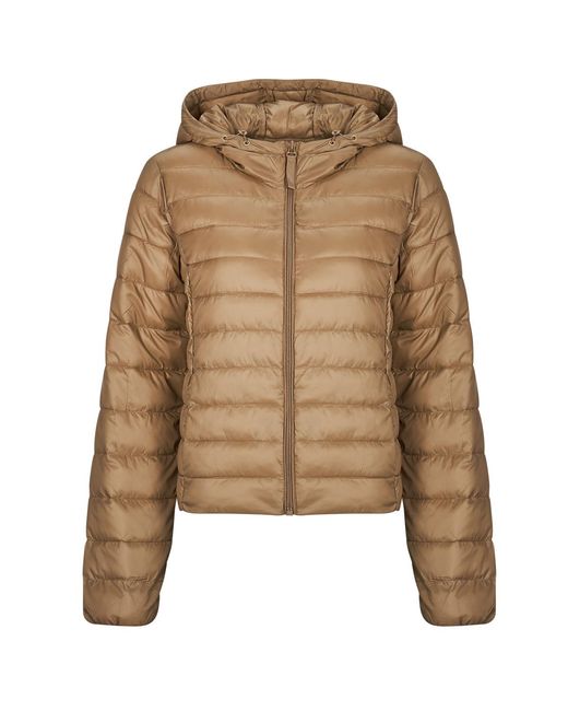 ONLY Brown Duffel Coats Onltahia Lw Quilted Hood