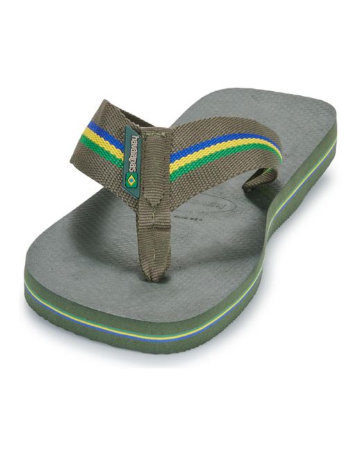 Havaianas Green Flip Flops / Sandals (shoes) Urban Brasil for men