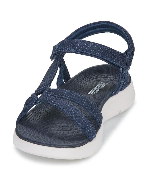 Skechers Blue Flat Sandals Go Walk Flex Sandal - Sublime