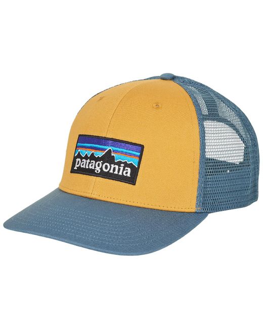 Patagonia Blue Cap P-6 Logo Trucker Hat for men