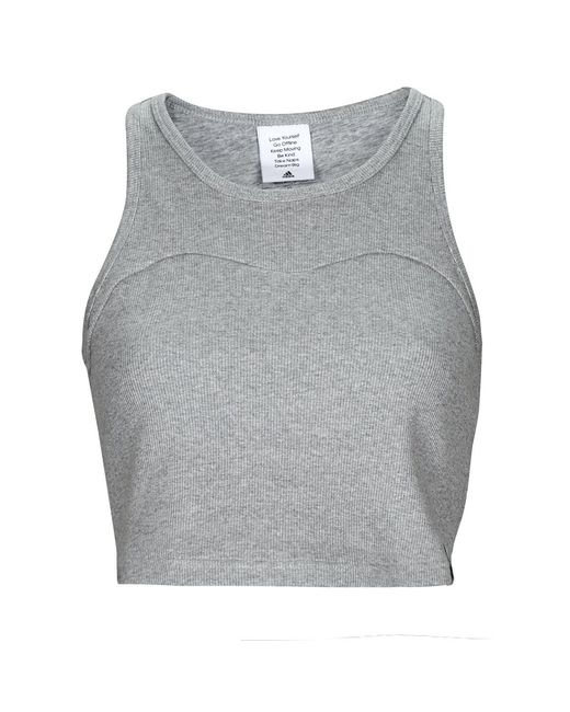 Adidas Gray Tops / Sleeveless T-shirts Lng Rib Tank