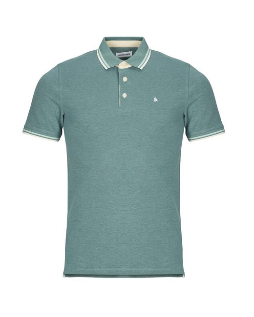 Jack & Jones Green Polo Shirt Jjepaulos for men