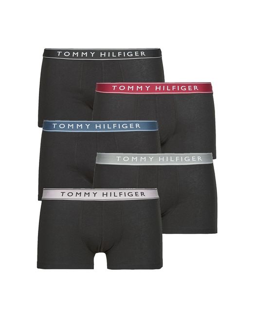 Tommy Hilfiger Black Boxer Shorts Trunk X5 for men