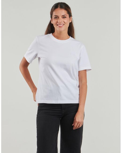 Superdry White T Shirt Essential Logo Emb Tee