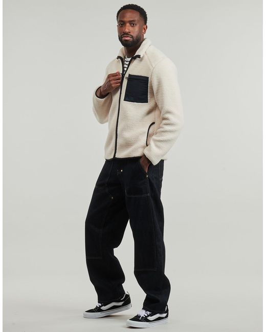 Only & Sons White Fleece Jacket Onsdallas Sherpa for men
