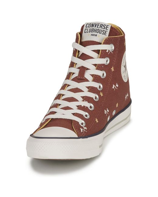 Converse Brown Shoes (high-top Trainers) Chuck Taylor All Star- Clubhouse for men