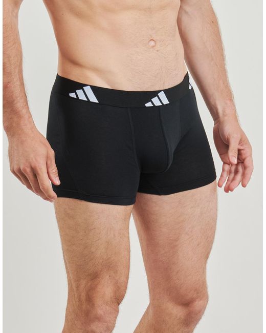 Adidas Black Boxer Shorts Active Flex Cotton Pack De 3 for men