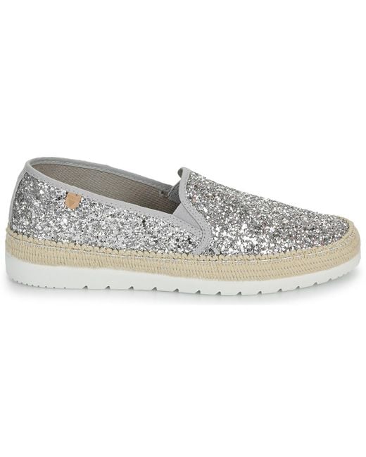 Verbenas Gray Espadrilles / Casual Shoes Nuria Glitter