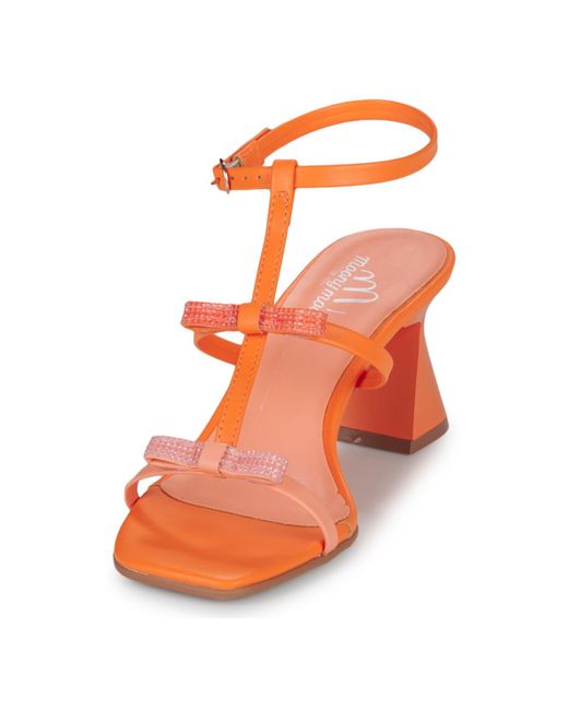 Moony Mood Orange Heeled Sandals Cylana
