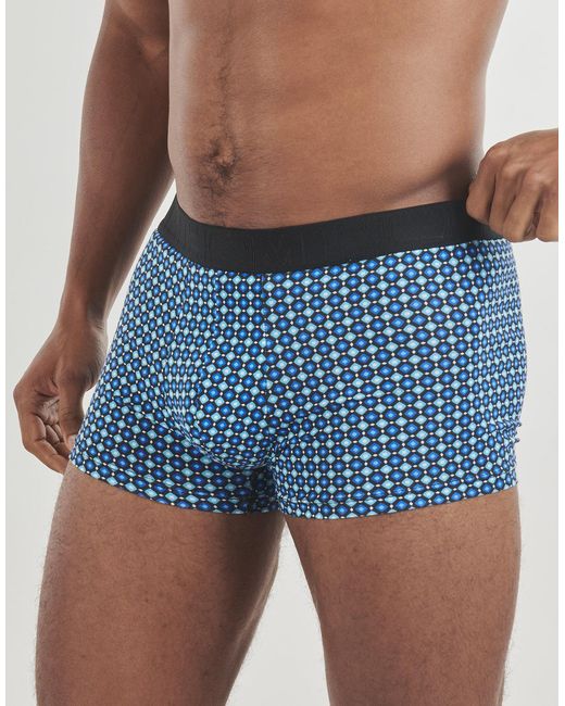 Hom Blue Boxer Shorts Marco Boxer Pack De 3 for men
