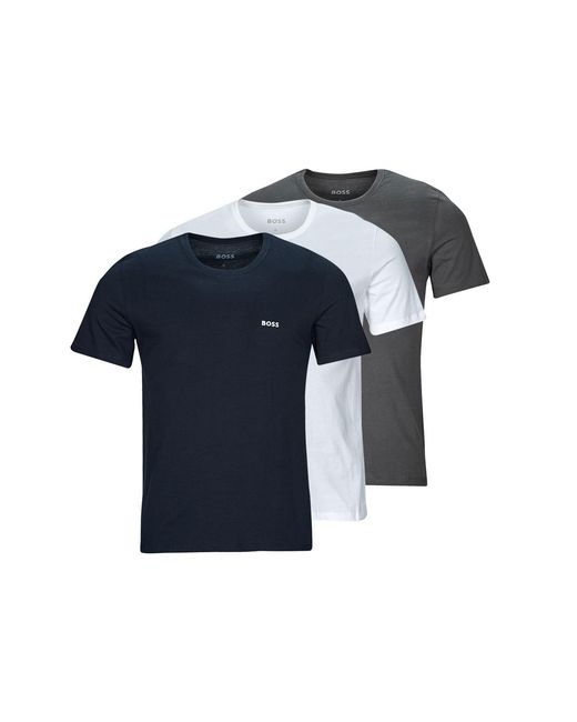 Boss Blue T Shirt Tshirt Rn 3p Classic for men