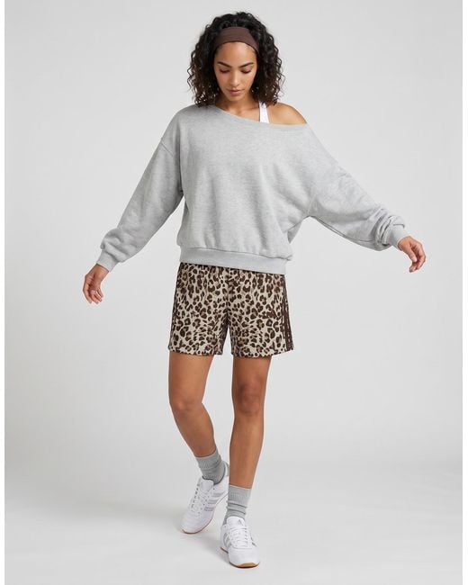 Adidas Black Shorts Seasonal Essentials Animal Print Shorts