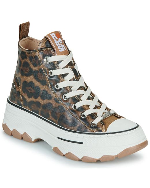 Refresh Gray Shoes (high-top Trainers) 173078-leopard