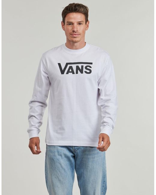 Vans Blue Long Sleeve T-shirt Classic Ls Tee for men