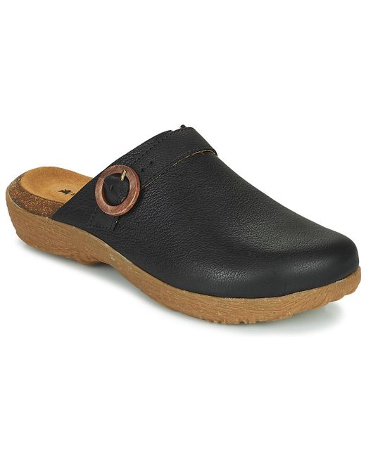 El Naturalista Black Wakatiwai Clogs (shoes)