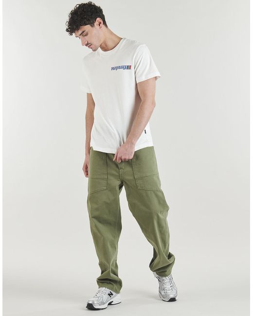 Replay White T Shirt for men