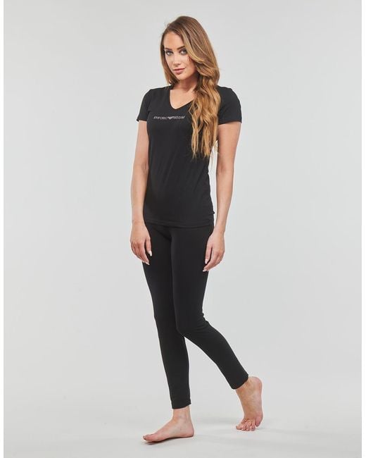 Emporio Armani Black T Shirt T-shirt V Neck