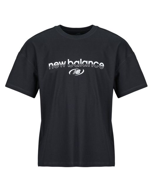 New Balance Black T Shirt Trackside T-shirt for men