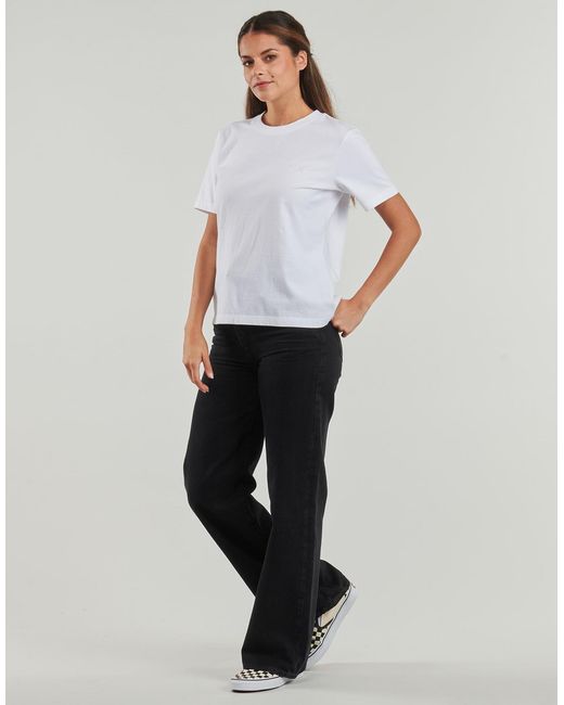 Superdry White T Shirt Essential Logo Emb Tee