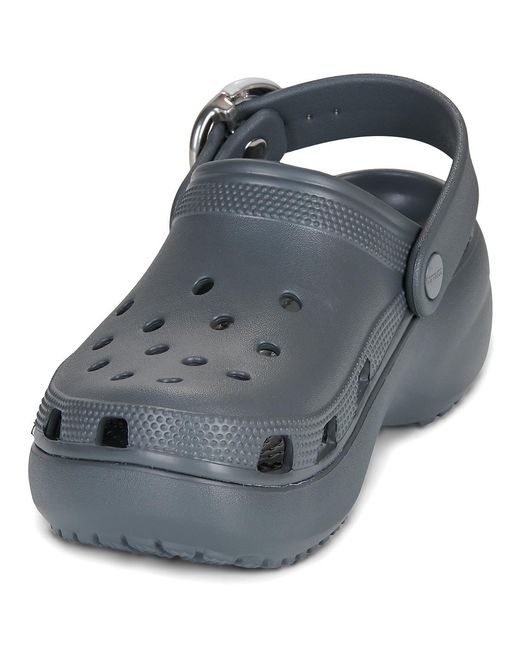 CROCSTM Gray Clogs (shoes) Classic Platform Dipped Buckle Clg