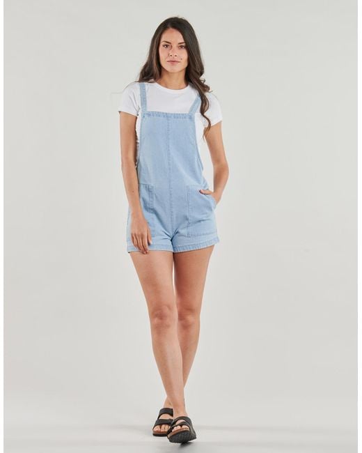 Billabong Blue Jumpsuit Beach Crush Denim Overall