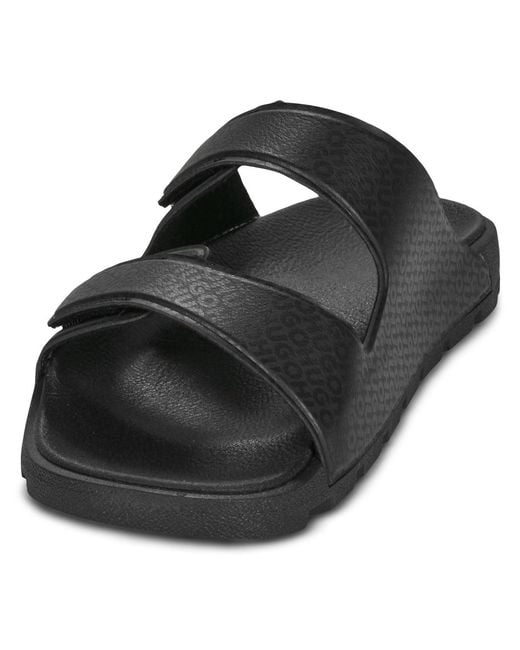 HUGO Black Mules / Casual Shoes Evander_sand_grpuao for men